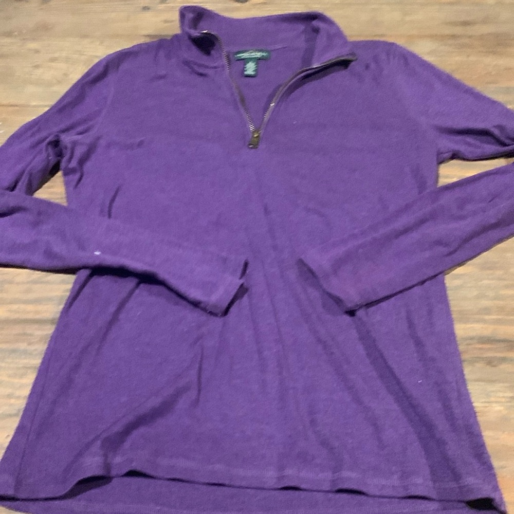 Ralph Lauren quaterzip soft cotton
